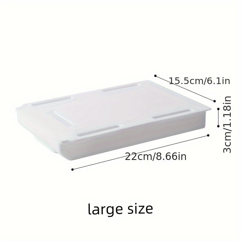 2pcs Under Desk Storage Drawers - No Drill, Adjustable & Lightweight Pull-Out Organizer for Office Supplies and Cosmetics