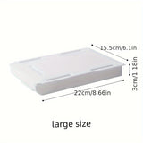 2pcs Under Desk Storage Drawers - No Drill, Adjustable & Lightweight Pull-Out Organizer for Office Supplies and Cosmetics