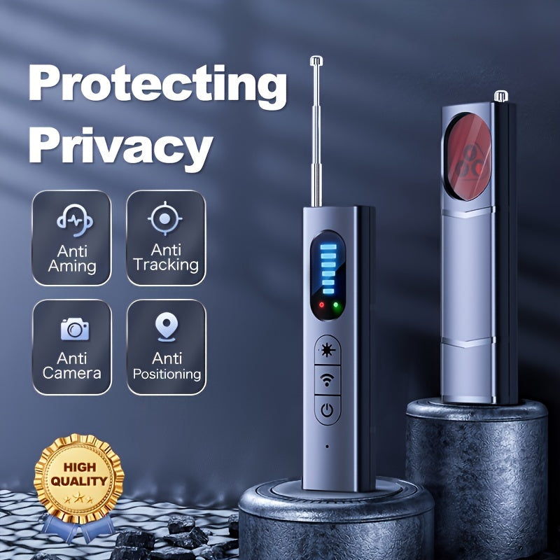 2024 Advanced Privacy Protection Device - Ultimate Anti-Spy Hidden Camera Detector, Prevents Surveillance & Wireless Signal Detection, Real-Time Alerts for Home, Office, or Hotel - Portable with LED Indicator, Battery/USB Pow