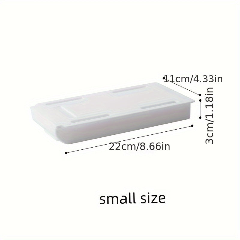 2pcs Under Desk Storage Drawers - No Drill, Adjustable & Lightweight Pull-Out Organizer for Office Supplies and Cosmetics