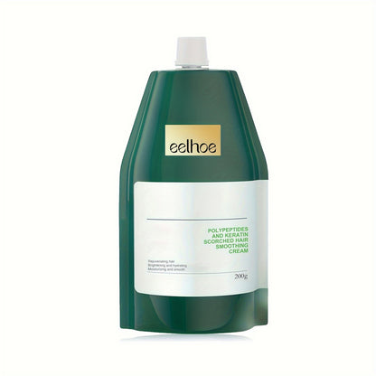 Polypeptides And Keratin Scorched Hair Smoothing Cream, Softens And Strengthens Hair Cream, Healthy Hair Penetrates Root To Tip