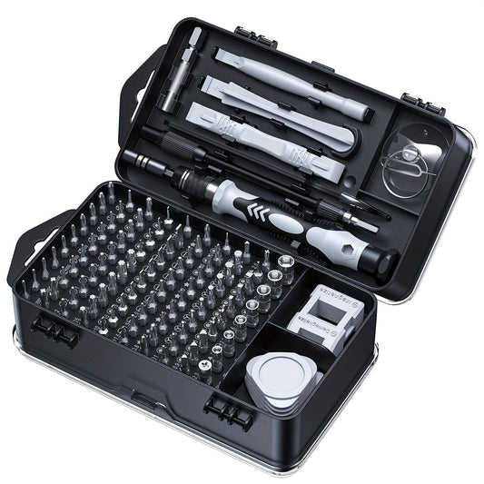 115-in-1 Precision Screwdriver Set with Magnetic Repair Kit, Non-Slip, Ergonomic Handle, Suitable for Laptops, Watches, Electronic Products, Including Hex, Pentagram, Cross and More than 20 Kinds of Screw Heads