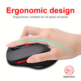 HXSJ - T67 Office Wireless Mouse, 2.4 G Wireless Connection For Birthday/friend Gift