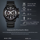 Reloj de moda popular OFNS para hombre, cronógrafo, resistente al agua hasta 50 metros, con calendario y luz nocturna, regalo para las fiestas.