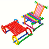 530pcs Early Education Children's Smart Stick Toys, Random Colors And Shapes, Birthday Gift, Holiday Gift
