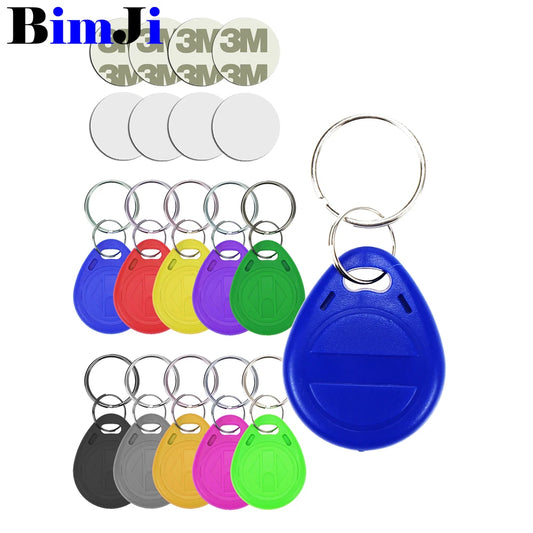 12pcs RFID 125KHz EM4305 T5577 Blank Key Tag Chip Ring Coin Cards Tag Keytag Copy Rewritable Rewrite Duplicate 125KHz 