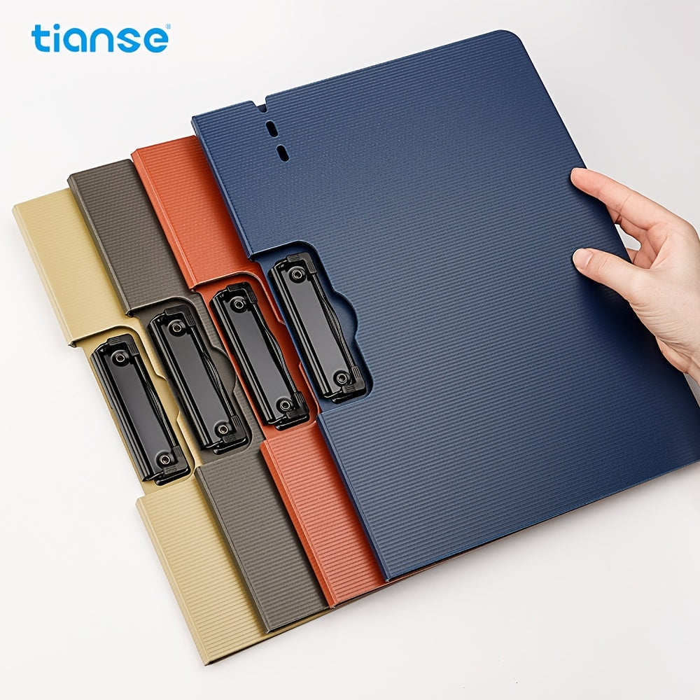 1/4/6pcs TIANSE Clipboard Folder, A4 Size File Folder Clipboards Single Clip, 100 Sheet Capacity, Waterproof Material, Portable File Storage for Nurses, Office, School, Home, Meeting