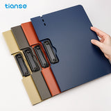 1/4/6pcs TIANSE Clipboard Folder, A4 Size File Folder Clipboards Single Clip, 100 Sheet Capacity, Waterproof Material, Portable File Storage for Nurses, Office, School, Home, Meeting