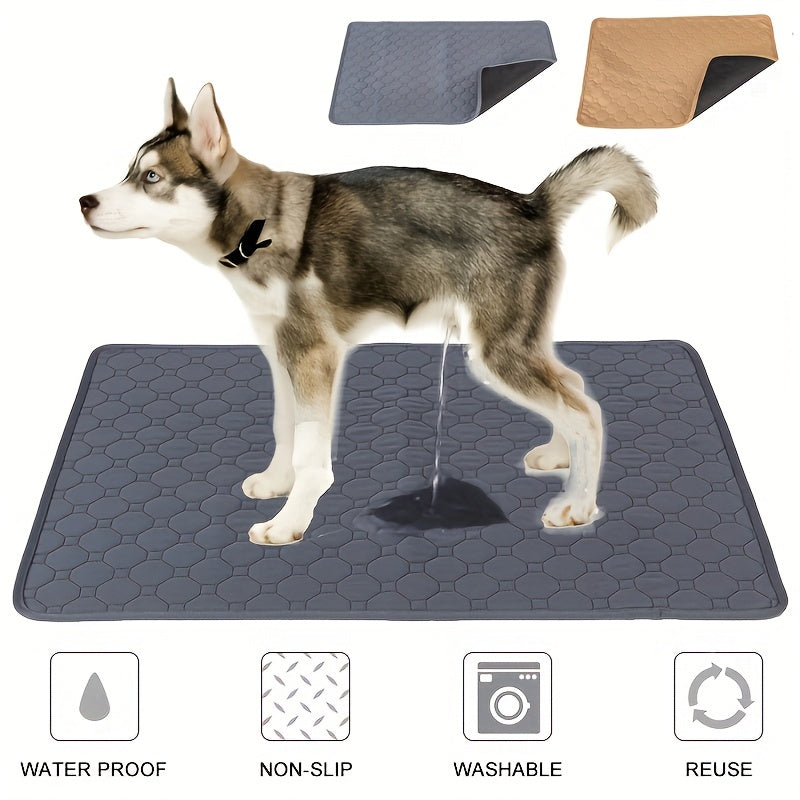 Washable Reusable Pet Pee Pad - Four-Layer Waterproof Dog Training Pad With Absorbent Core - Ideal For Housebreaking, Incontinence, And Travel - Cat Diaper And Dog Mattress Alternative