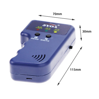 125khz rfid programador duplicador copiadora escritor leitor cartão de identificação cloner & chave