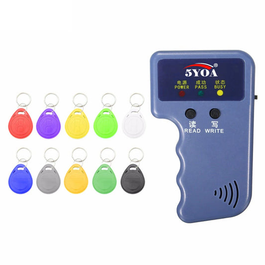 125KHz RFID Programmer Duplicator Copier Writer Reader ID Card Cloner &amp; Key 