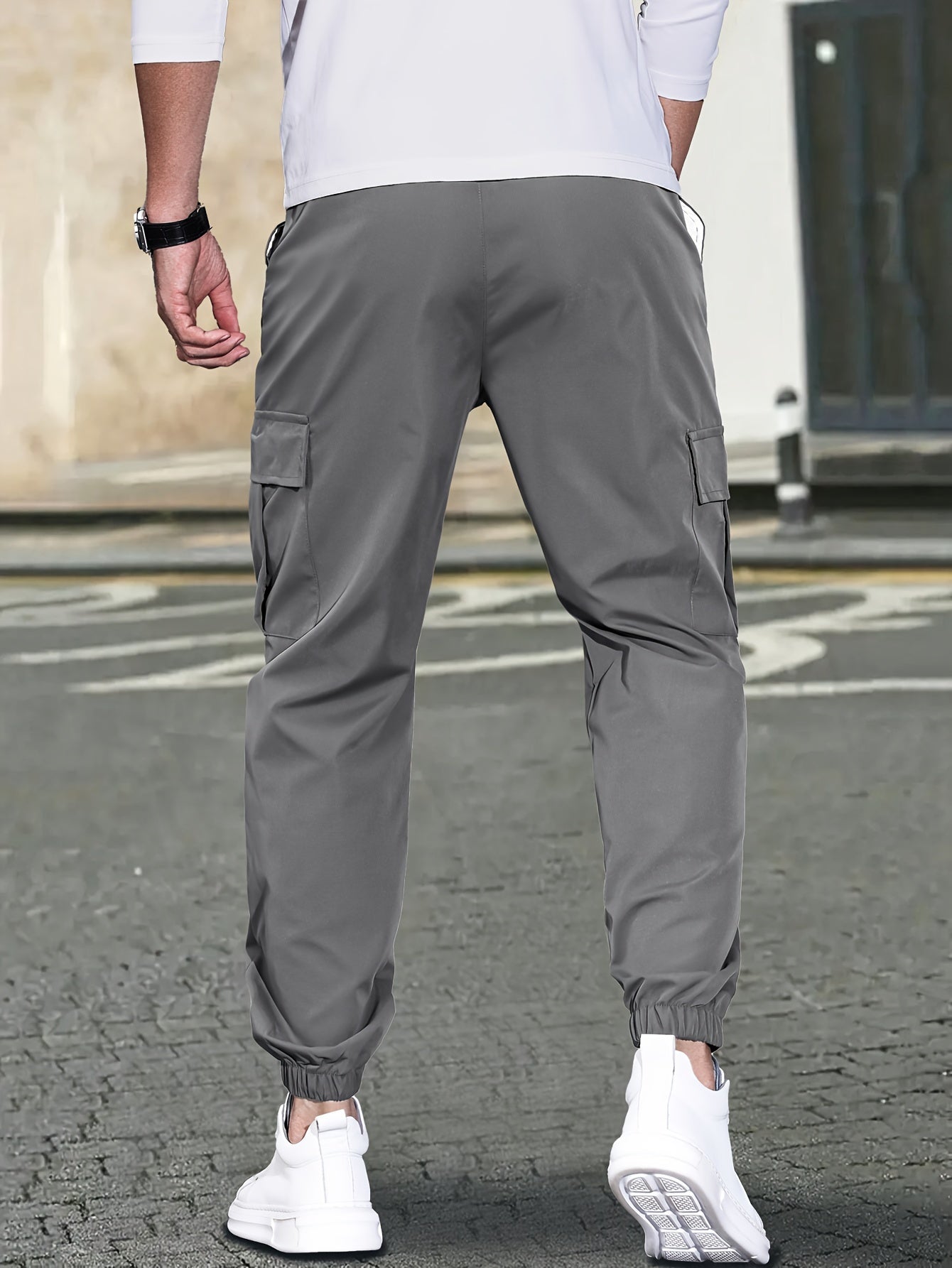 Pantalones cargo elegantes para hombre: cómodos, transpirables y prácticos con múltiples bolsillos laterales para actividades al aire libre de verano, senderismo, acampada y viajes.