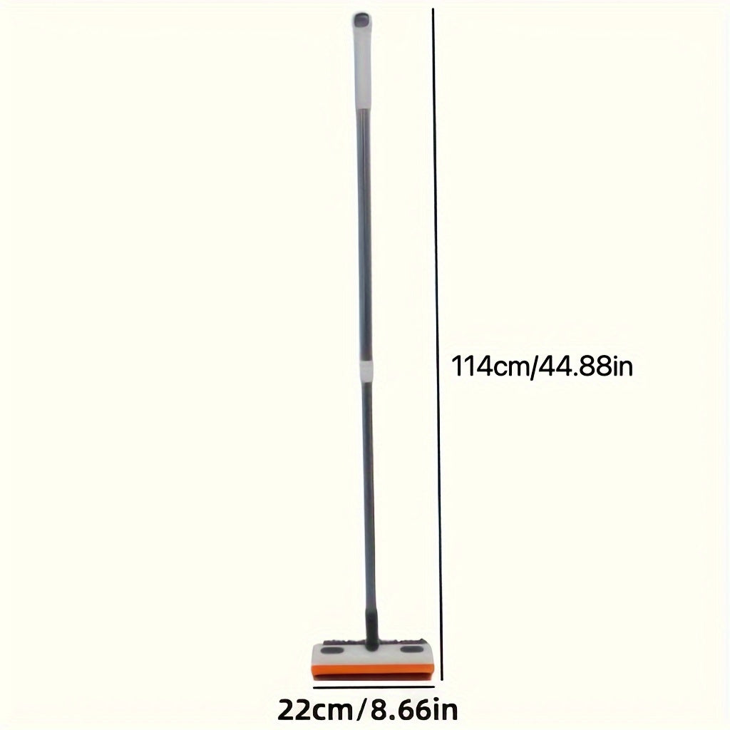 Multi-Surface Scrub Brush with Built-in Liquid Dispenser - 1 Pack Extendable Tile and Bathroom Scrubber for Comfortable Cleaning, Non-Electric Manual Operation, Ideal for Living Room, Toilet, Kitchen, Wall, and Floor