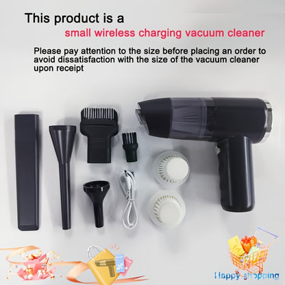 Handheld Cordless Vacuum Cleaner Car Vacuum Portable Wireless, 4-in-1 Vacuum/Blow/Charge/Pump, Vacuum Compressed Air Dust Removal, Wind Dry Hair Dryer Electric Dust Remover, Simple Operation, Cleaning Without Residue