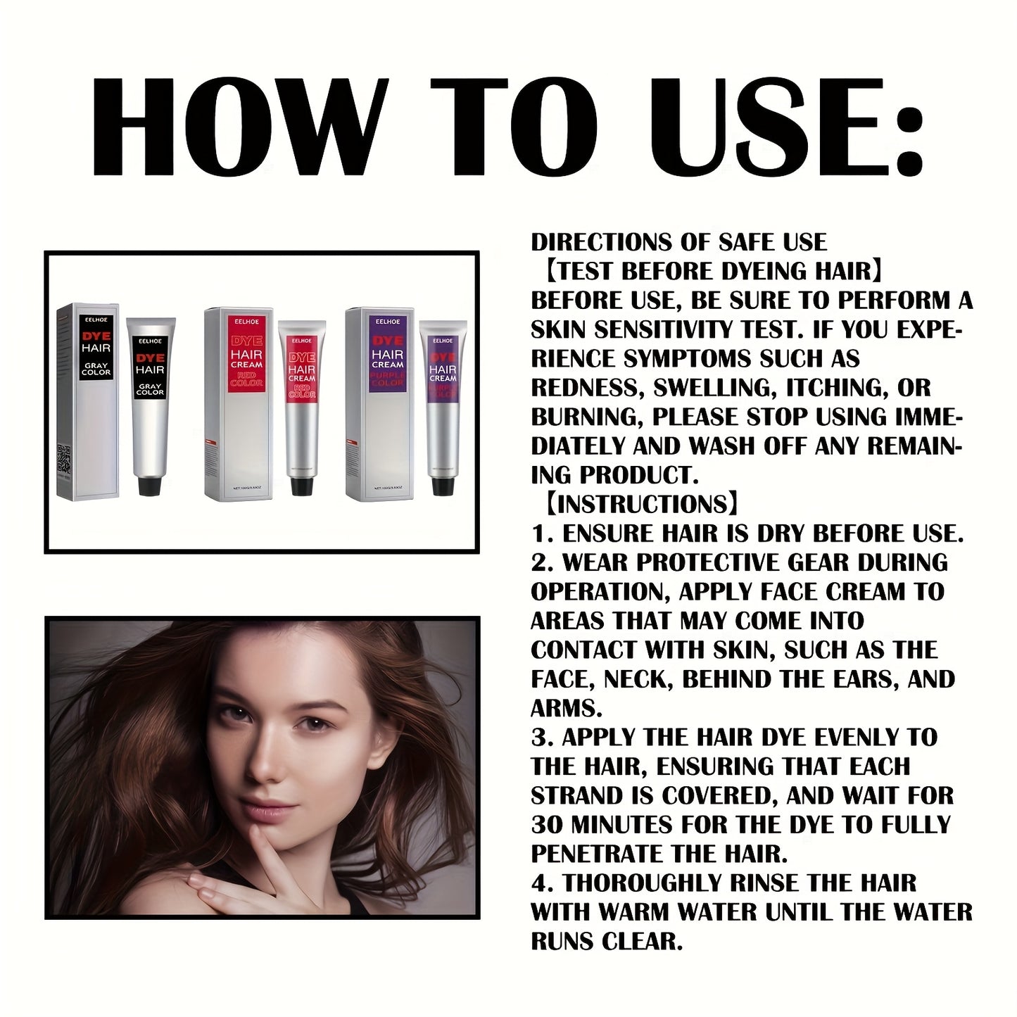 Two Packs of 100g Red Hair Color Enhancer, Easy to Change Color, Moisturizing Hair, Easy to Clean, Hair Wax
