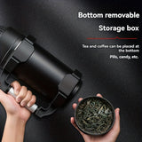 NRMEI Stainless Steel Travel Canteen – Large Capacity Portable Outdoor Vacuum Insulated Bottle with Tea Compartment, 60-Hour Heat Retention, 14+ Age Group Compatible, Dual 201 &amp; 304 Stainless Steel Construction