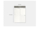 Mini planner daily check list Desk time schedule Office school Notebook/planner Stationary weekly planner