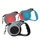 Durable Double Switch Retractable Pet Leash For Dogs - Easy Control And Comfortable Grip
