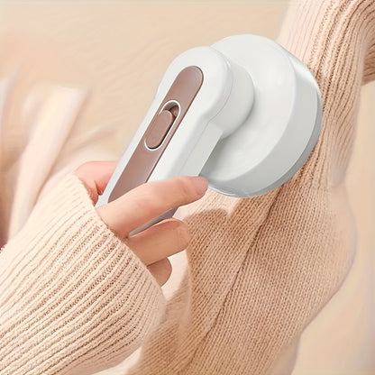 1pc USB Rechargeable Fabric Shaver - Electric Lint and Pilling Remover with Pink Accents, 500mAh Lithium Battery, Portable Sweater Defuzzer for Clothes, Bedding, Furniture, Carpet, Sofa - Essential Cleaning Gadget, Lint Remov