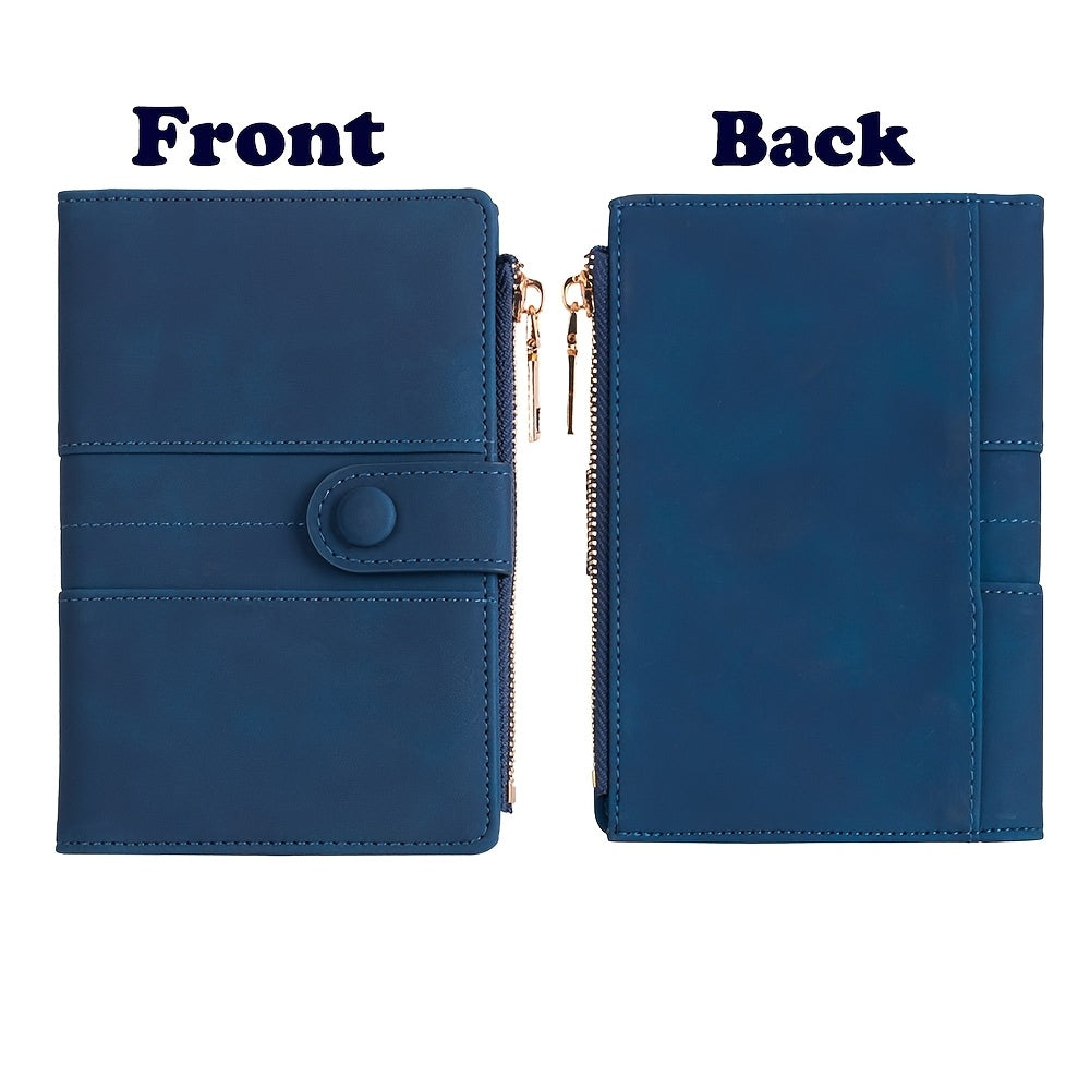 Cartera de viaje antirrobo RFID de moda: espaciosa y segura, con cierre de cremallera. Ideal para pasaporte, tarjetas bancarias, tarjetas de crédito, fotos, DNI, tarjetas SIM y cambio. Ideal para salir, regalar y para personas con problemas.