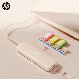 Concentrador USB HP 4 en 1, base de expansión portátil, compatible con portátiles, interfaz USB-A 2.0, Plug and Play, alimentación por USB, voltaje de funcionamiento de hasta 36 V - Modelo DHC-CT100D (194U2AA)