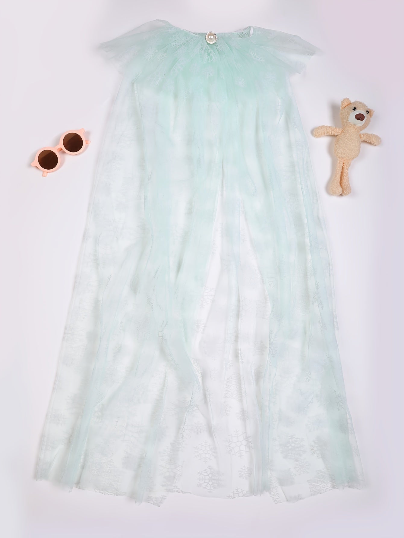 Capa brillante con lentejuelas para niñas, capa de princesa de ensueño para fiestas de disfraces, bailes de graduación, presentaciones y regalos.