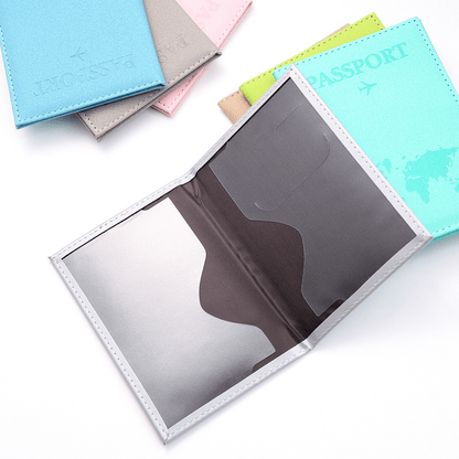 1pc Minimalist PU Leather Travel Passport Holder, Ticket Holder