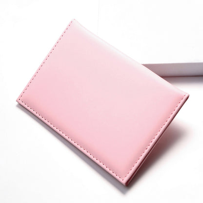 1pc Minimalist PU Leather Travel Passport Holder, Ticket Holder