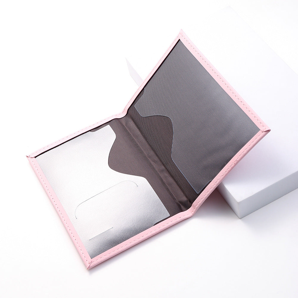 1pc Minimalist PU Leather Travel Passport Holder, Ticket Holder