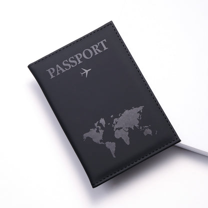 1pc Minimalist PU Leather Travel Passport Holder, Ticket Holder