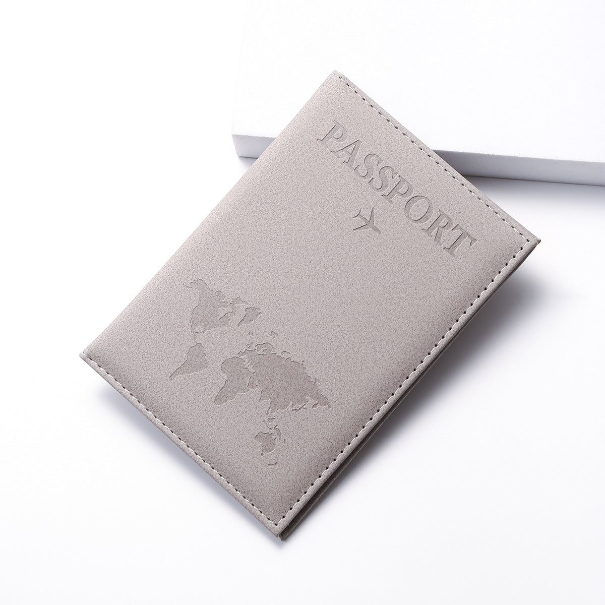 1pc Minimalist PU Leather Travel Passport Holder, Ticket Holder