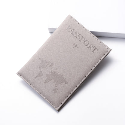 1pc Minimalist PU Leather Travel Passport Holder, Ticket Holder