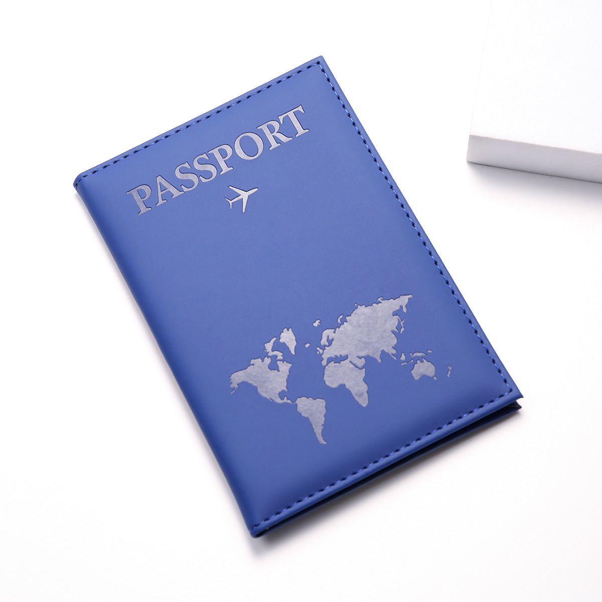 1pc Minimalist PU Leather Travel Passport Holder, Ticket Holder