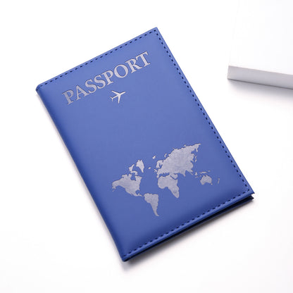 1pc Minimalist PU Leather Travel Passport Holder, Ticket Holder