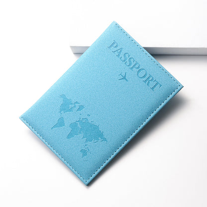 1pc Minimalist PU Leather Travel Passport Holder, Ticket Holder