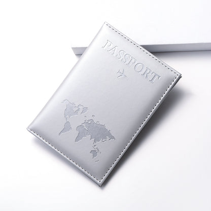 1pc Minimalist PU Leather Travel Passport Holder, Ticket Holder