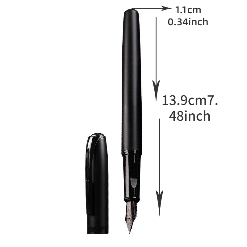 Luxury Pen, Black Pen, School Writing Ink Bag, Ink Set, Gift Box Carving