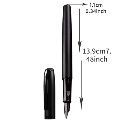 Luxury Pen, Black Pen, School Writing Ink Bag, Ink Set, Gift Box Carving