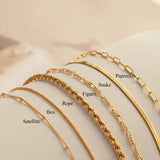 6-piece Fine Alloy Chain Bracelet Set Simple Women's Bracelet Jewelry Decoration Bead Quantity 5-9 Pieces