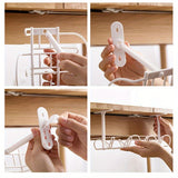 1pc Under Desk Cable Management Tray Home Living Room Storage Rack Wire Cord Power Strip Adapter Organizer Shelf For Offices
