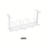 1pc Under Desk Cable Management Tray Home Living Room Storage Rack Wire Cord Power Strip Adapter Organizer Shelf For Offices