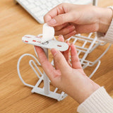 1pc Under Desk Cable Management Tray Home Living Room Storage Rack Wire Cord Power Strip Adapter Organizer Shelf For Offices