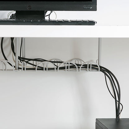 Bandeja organizadora de cables para debajo del escritorio, estante de almacenamiento para el hogar, la sala de estar, el cable de alambre, adaptador de regleta, estante organizador para oficinas.