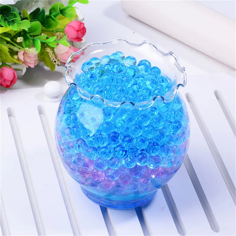170pcs/1bag Crystal Soil Hydrogel Gel Polymer Water Beads Flower/Wedding/Decoration Maison Growing Water Balls Large Home Decor 