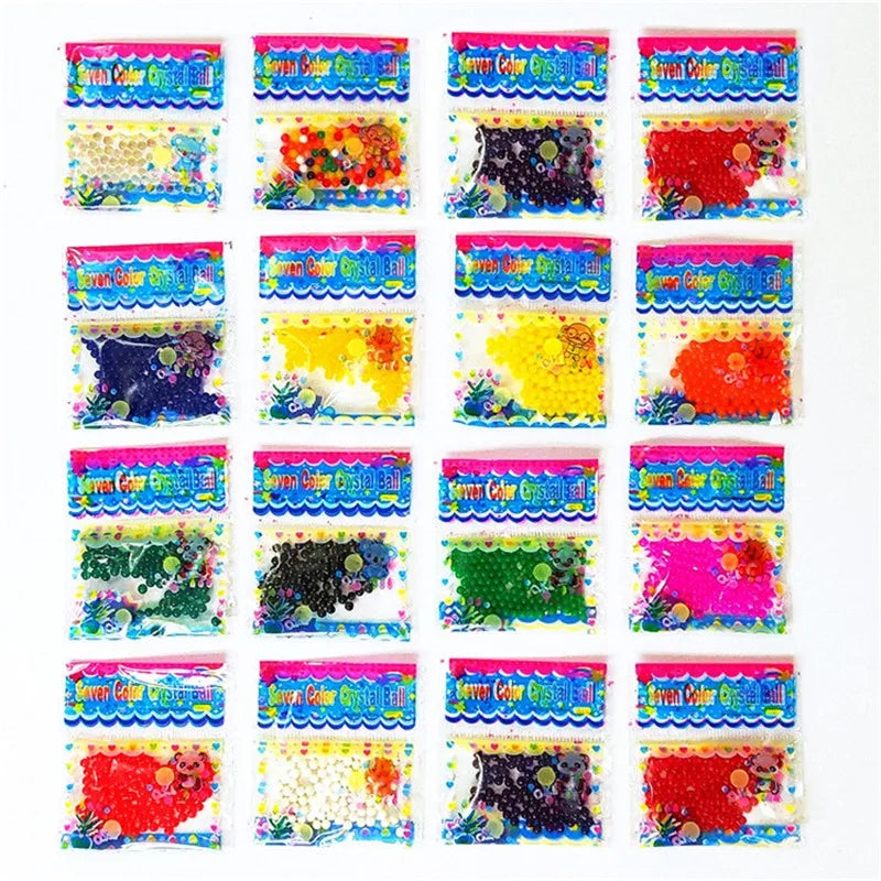 170pcs/1bag Crystal Soil Hydrogel Gel Polymer Water Beads Flower/Wedding/Decoration Maison Growing Water Balls Large Home Decor 