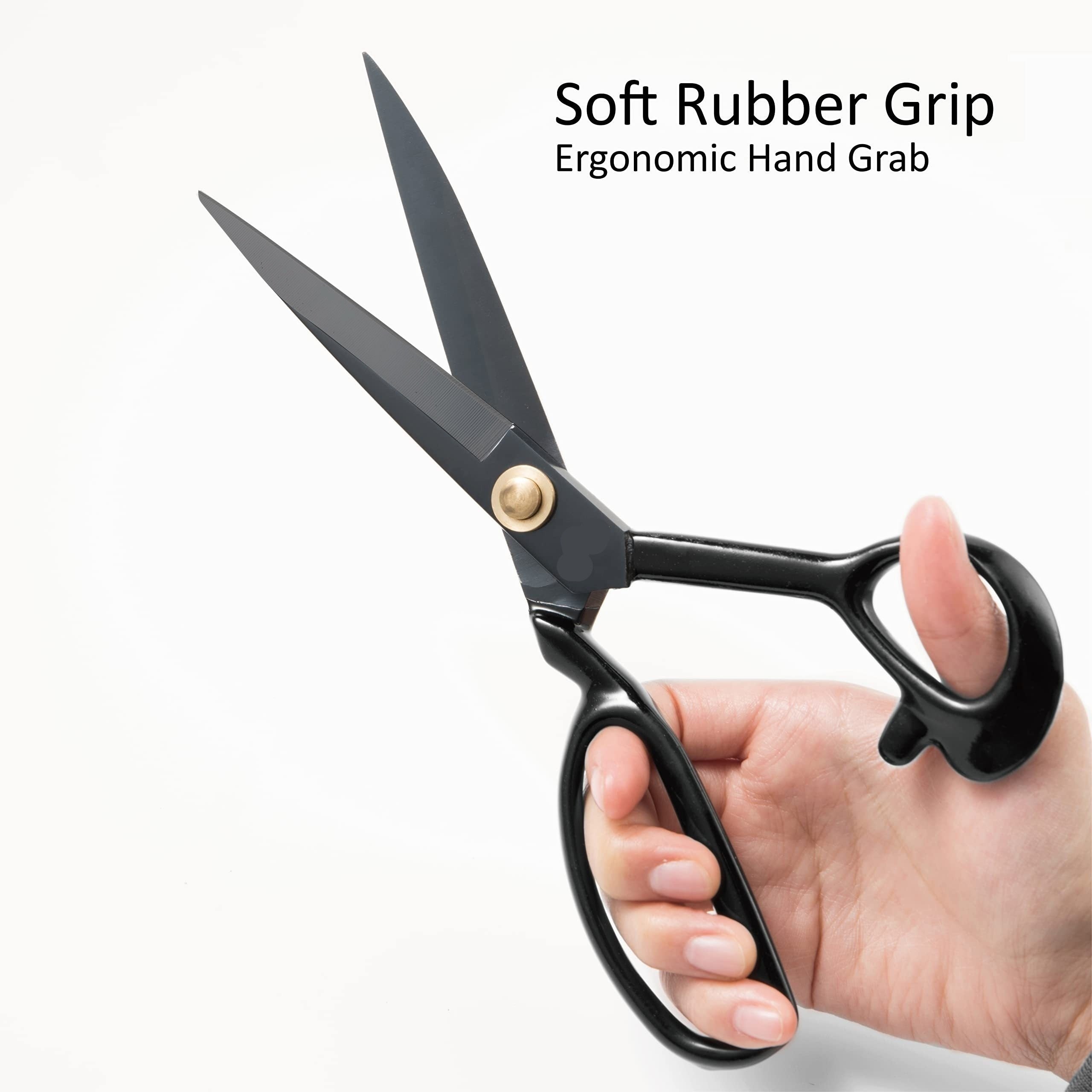 Fabric Tailoring Scissors Professional 20.32 cm Heavy Duty Leather Garment Sewing Scissors Industrial Strength High Carbon Steel Tailoring Scissors Sharp For Home, Office, Tailor, Garment Designer