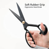 Fabric Tailoring Scissors Professional 20.32 cm Heavy Duty Leather Garment Sewing Scissors Industrial Strength High Carbon Steel Tailoring Scissors Sharp For Home, Office, Tailor, Garment Designer