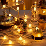 1pc, Sphere String Lights, Battery Operated Indoor Fairy Lights, For Indoor &amp; Outdoor, Party, Wedding And Holiday Decorations New Year Warm White