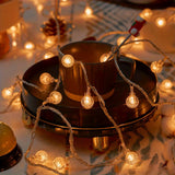 1pc, LED Bubble Ball String Lights, Battery Operated Indoor Fairy Lights, For Indoor Outdoor, Party, Wedding and Holiday Decorations New Year