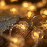 1pc, LED Bubble Ball String Lights, Battery Operated Indoor Fairy Lights, For Indoor Outdoor, Party, Wedding and Holiday Decorations New Year